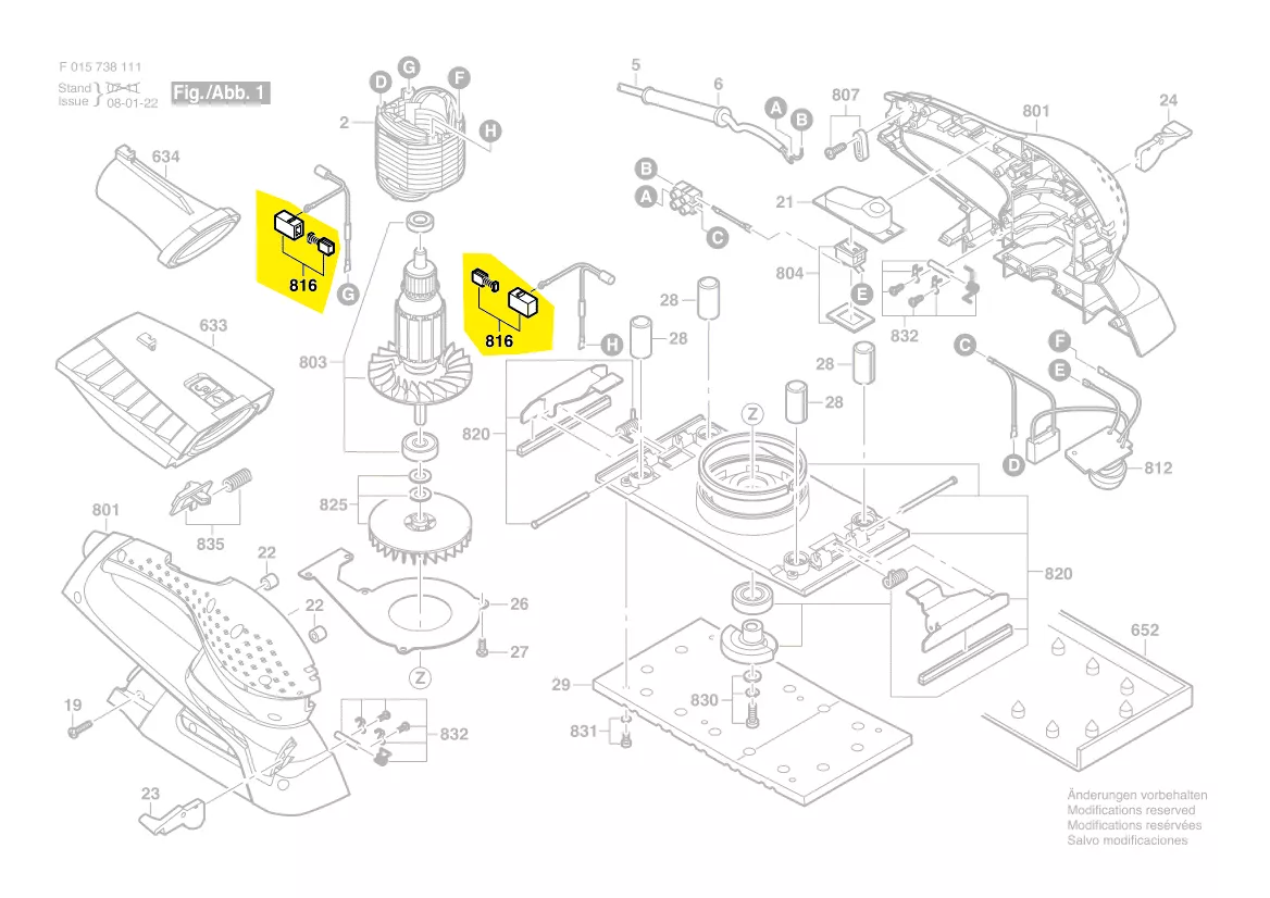 Balais charbon réf. 2 610 395 645 Skil